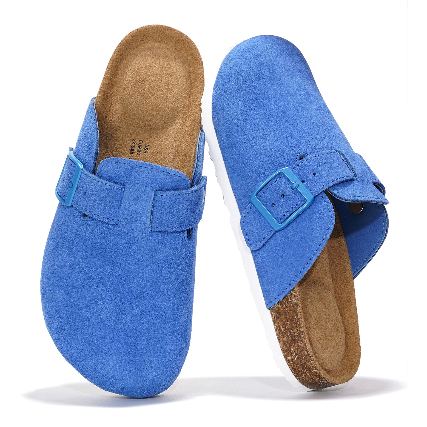 Project Cloud Women's Benton Clogs in Blue Suede