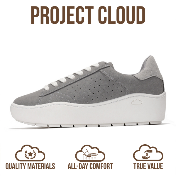 Project Cloud | "Bossy" Women Platform Sneakers | Lace-Up | ProjectPlush™ | Lightweight | Non-Slip
