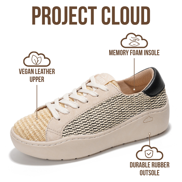 Project Cloud | "Bossy" Women Platform Sneakers | Lace-Up | ProjectPlush™ | Lightweight | Non-Slip