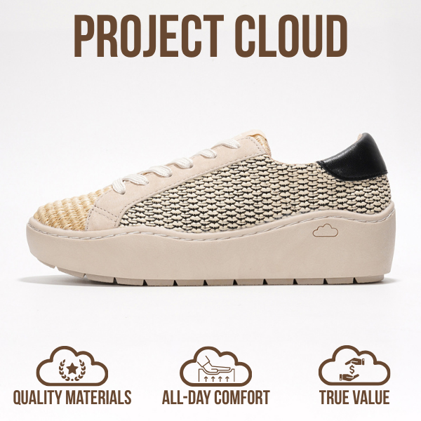 Project Cloud | "Bossy" Women Platform Sneakers | Lace-Up | ProjectPlush™ | Lightweight | Non-Slip
