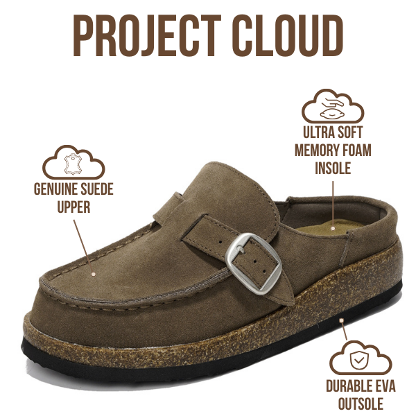 Project Cloud | "Carline" Clogs for Women | Memory Foam |Water-Resistant | Lightweight |Non-Slip