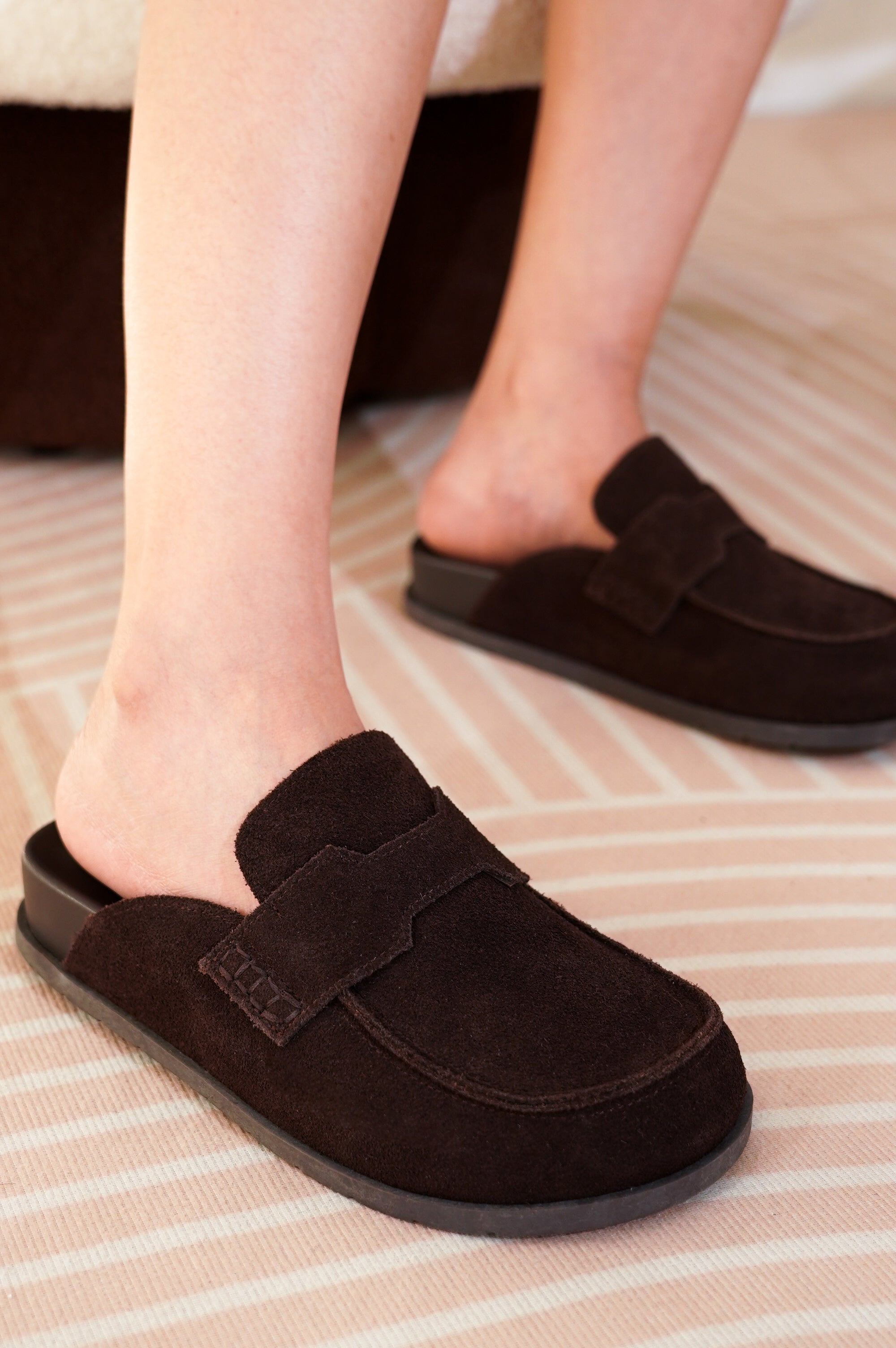 Project Cloud | "Foamy" Genuine Suede Womens Clogs | Memory Foam | Arch Support | Lightweight | Non-Slip