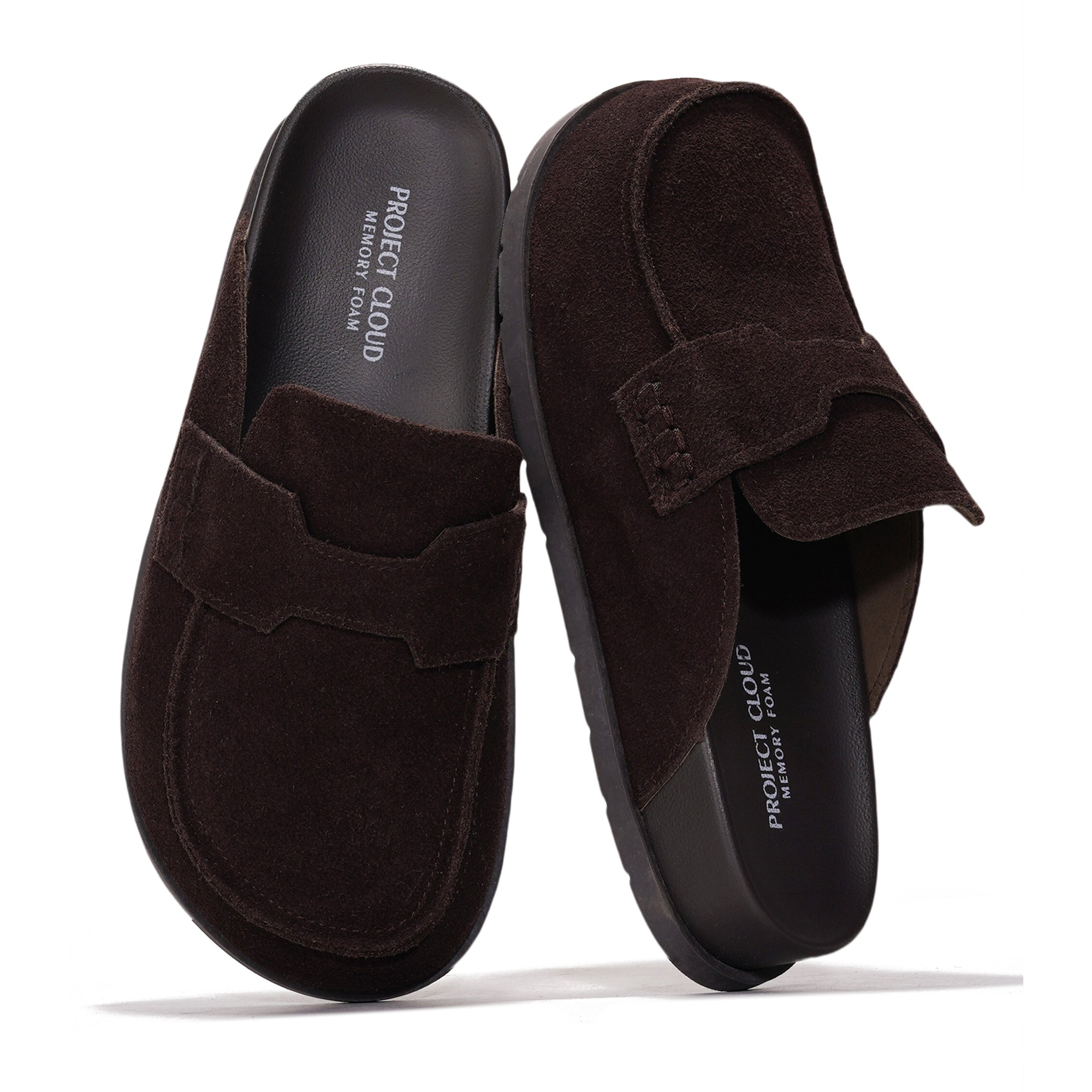 Project Cloud | "Foamy" Genuine Suede Womens Clogs | Memory Foam | Arch Support | Lightweight | Non-Slip