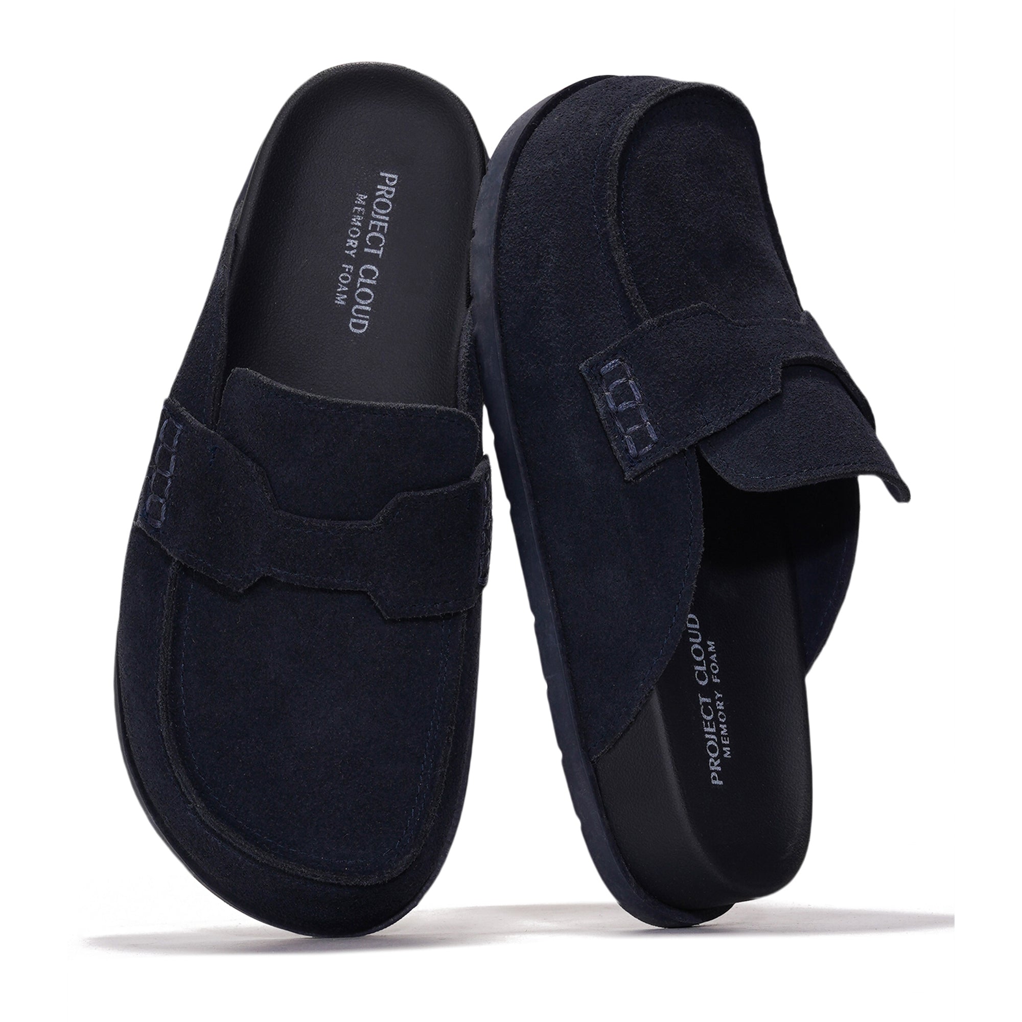 Project Cloud | "Foamy" Genuine Suede Womens Clogs | Memory Foam | Arch Support | Lightweight | Non-Slip