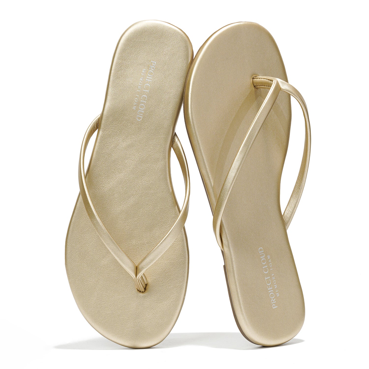 Project Cloud | "Foundations" Vegan Leather Women Flip Flops | Memory Foam | Lightweight | Non-Slip
