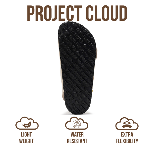 Project Cloud | "Garda" Genuine Leather Summer Sandals - Memory Foam Technology | Lightweight | Anti-Slip
