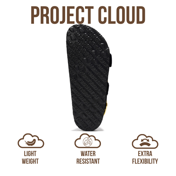 Project Cloud | "Garda" Genuine Leather Summer Sandals - Memory Foam Technology | Lightweight | Anti-Slip