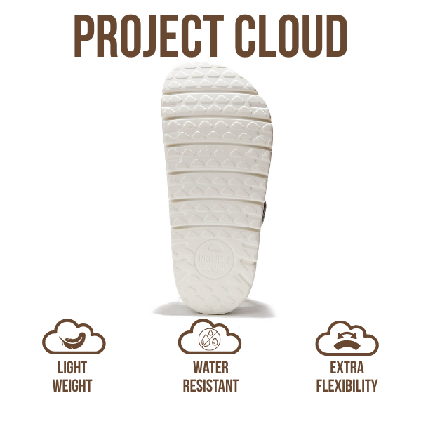 Project Cloud | "Greece Chunky" Women Platform Sandals | Genuine Leather | ProjectPlush | Non-Slip