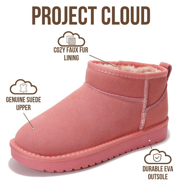 Project Cloud | "Hippy" Women Ankle Boots | 100% Genuine Suede | Water Resistant | ProjectPlush | Lightweight | Non-Slip