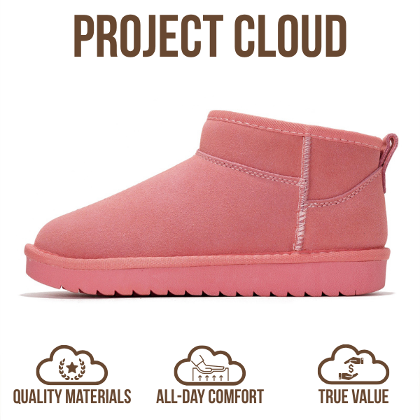 Project Cloud | "Hippy" Women Ankle Boots | 100% Genuine Suede | Water Resistant | ProjectPlush | Lightweight | Non-Slip