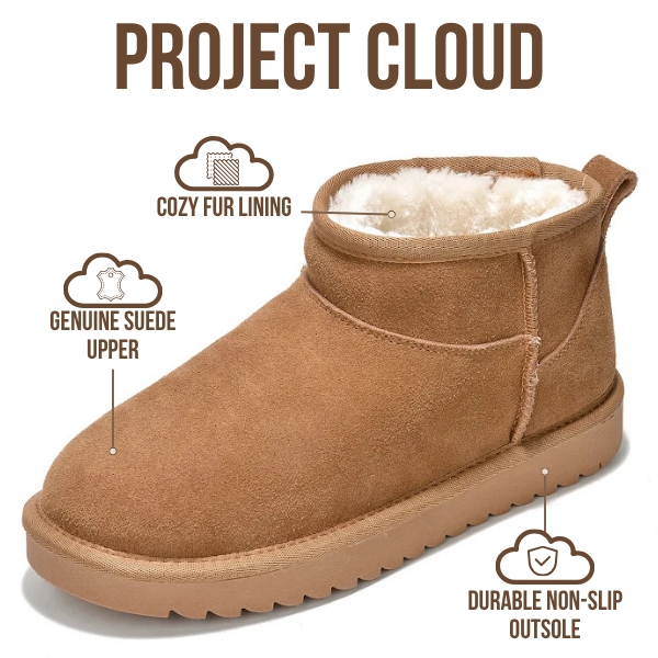 Project Cloud | "Hippy" Women Ankle Boots | 100% Genuine Suede | Water Resistant | ProjectPlush | Lightweight | Non-Slip