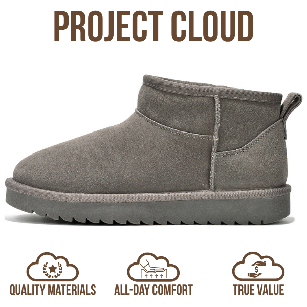 Project Cloud | "Hippy" Women Ankle Boots | 100% Genuine Suede | Water Resistant | ProjectPlush | Lightweight | Non-Slip