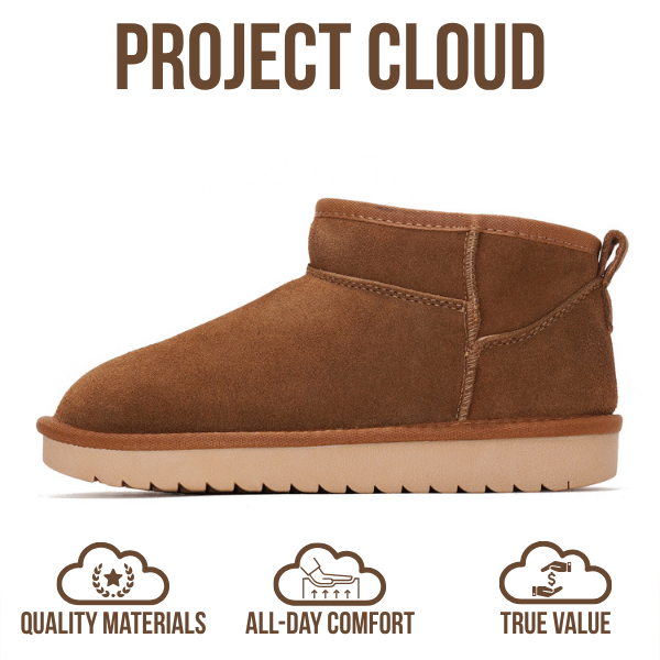 Project Cloud | "Hippy" Women Ankle Boots | 100% Genuine Suede | Water Resistant | ProjectPlush | Lightweight | Non-Slip
