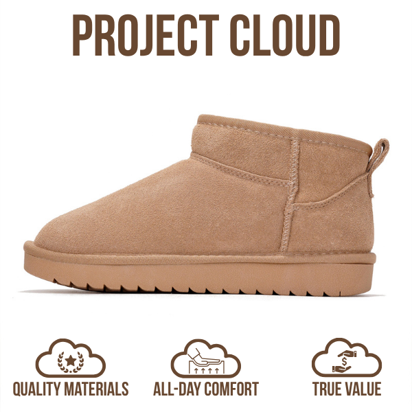 Project Cloud | "Hippy" Women Ankle Boots | 100% Genuine Suede | Water Resistant | ProjectPlush | Lightweight | Non-Slip