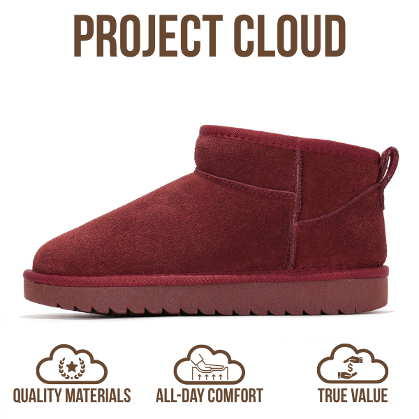 Project Cloud | "Hippy" Women Ankle Boots | 100% Genuine Suede | Water Resistant | ProjectPlush | Lightweight | Non-Slip