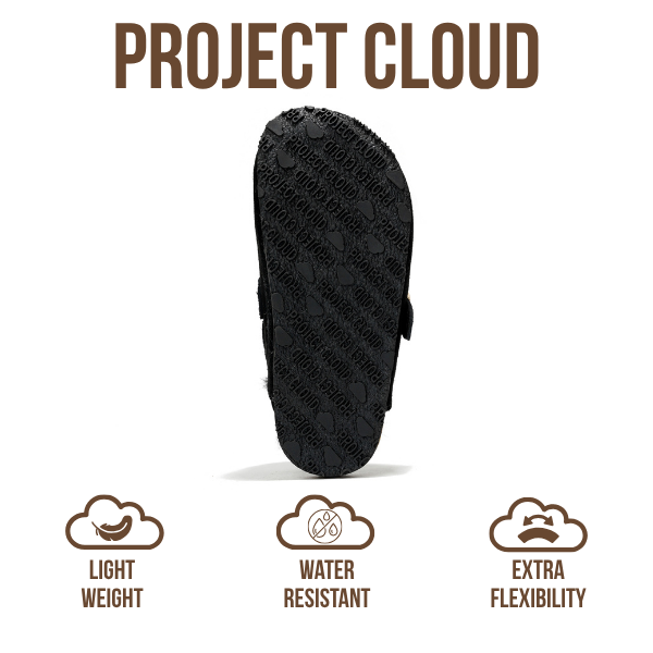 Project Cloud | "Jeanna" Mini Clogs for Kids | Genuine Leather | Memory Foam | Lightweight | Non-Slip