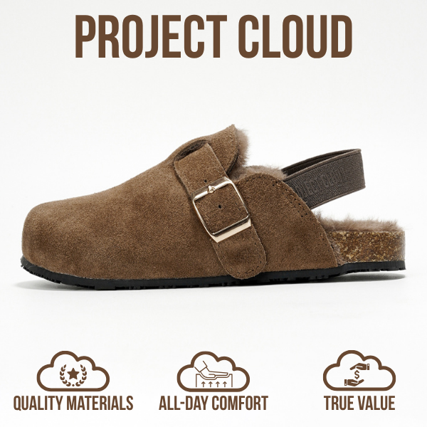 Project Cloud | "Jeanna" Mini Clogs for Kids | Genuine Leather | Memory Foam | Lightweight | Non-Slip
