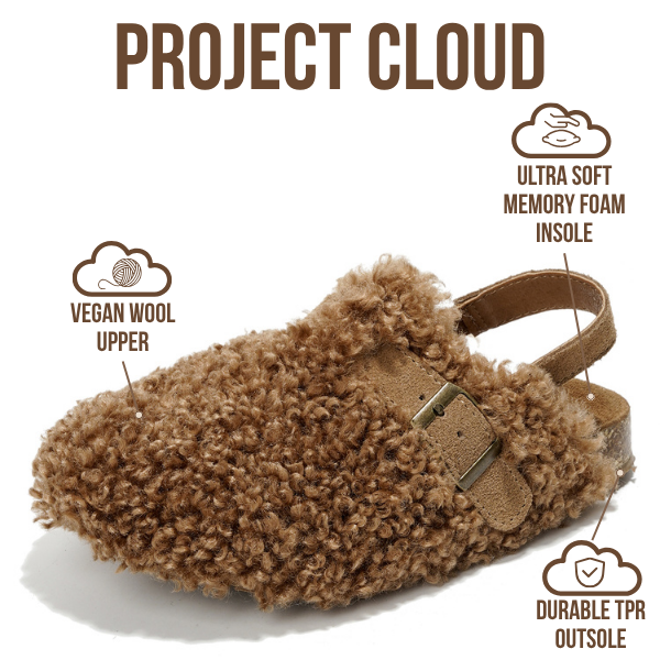 Project Cloud | "Jeanna" Mini Clogs for Kids | Genuine Leather | Memory Foam | Lightweight | Non-Slip