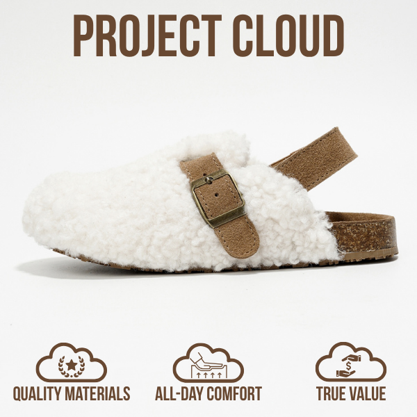 Project Cloud | "Jeanna" Mini Clogs for Kids | Genuine Leather | Memory Foam | Lightweight | Non-Slip
