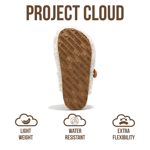 Project Cloud | "Jeanna" Mini Clogs for Kids | Genuine Leather | Memory Foam | Lightweight | Non-Slip