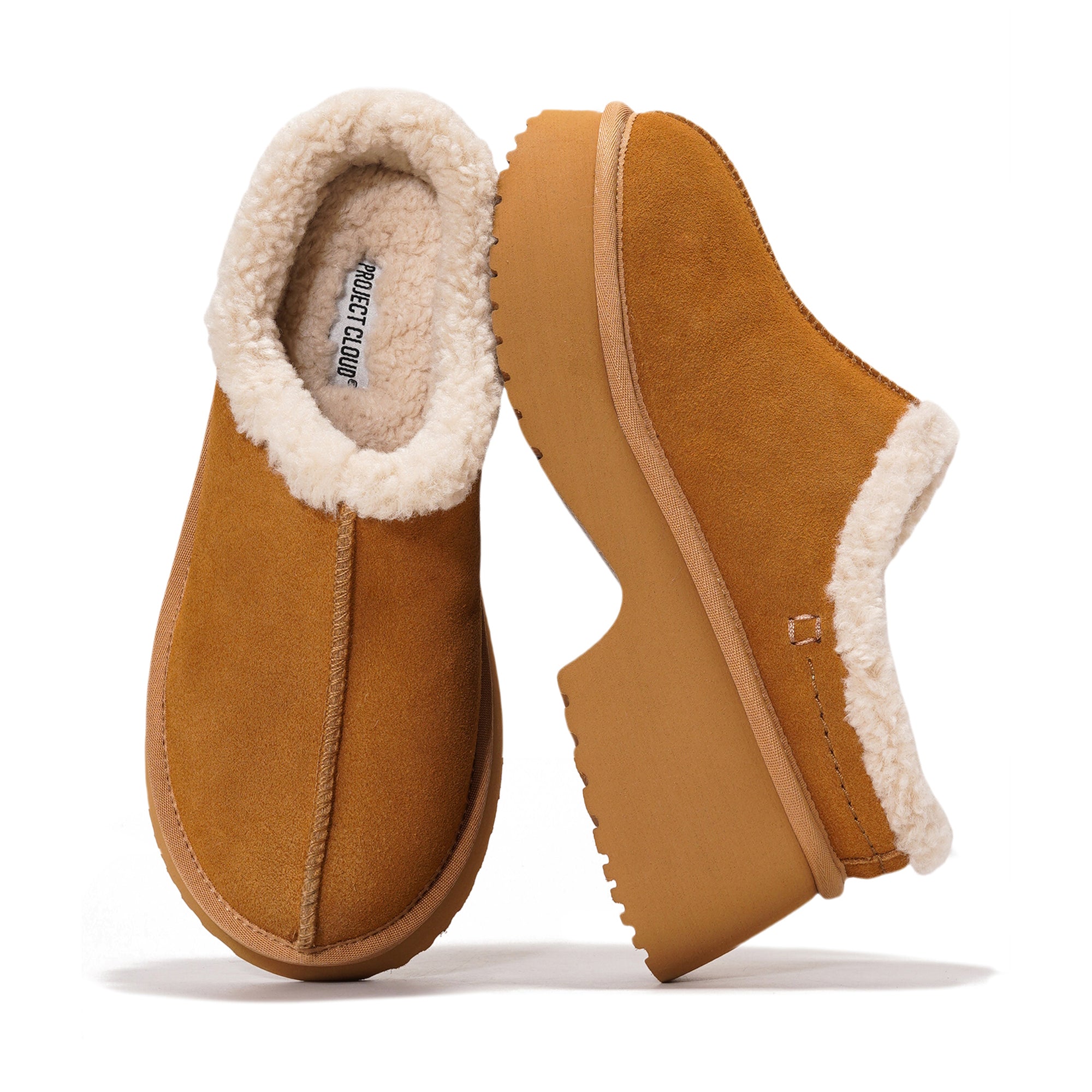 Project Cloud | "Johnna" Genuine Suede Slip-on Mules for Women | Memory Foam | Lightweight | Non-Slip
