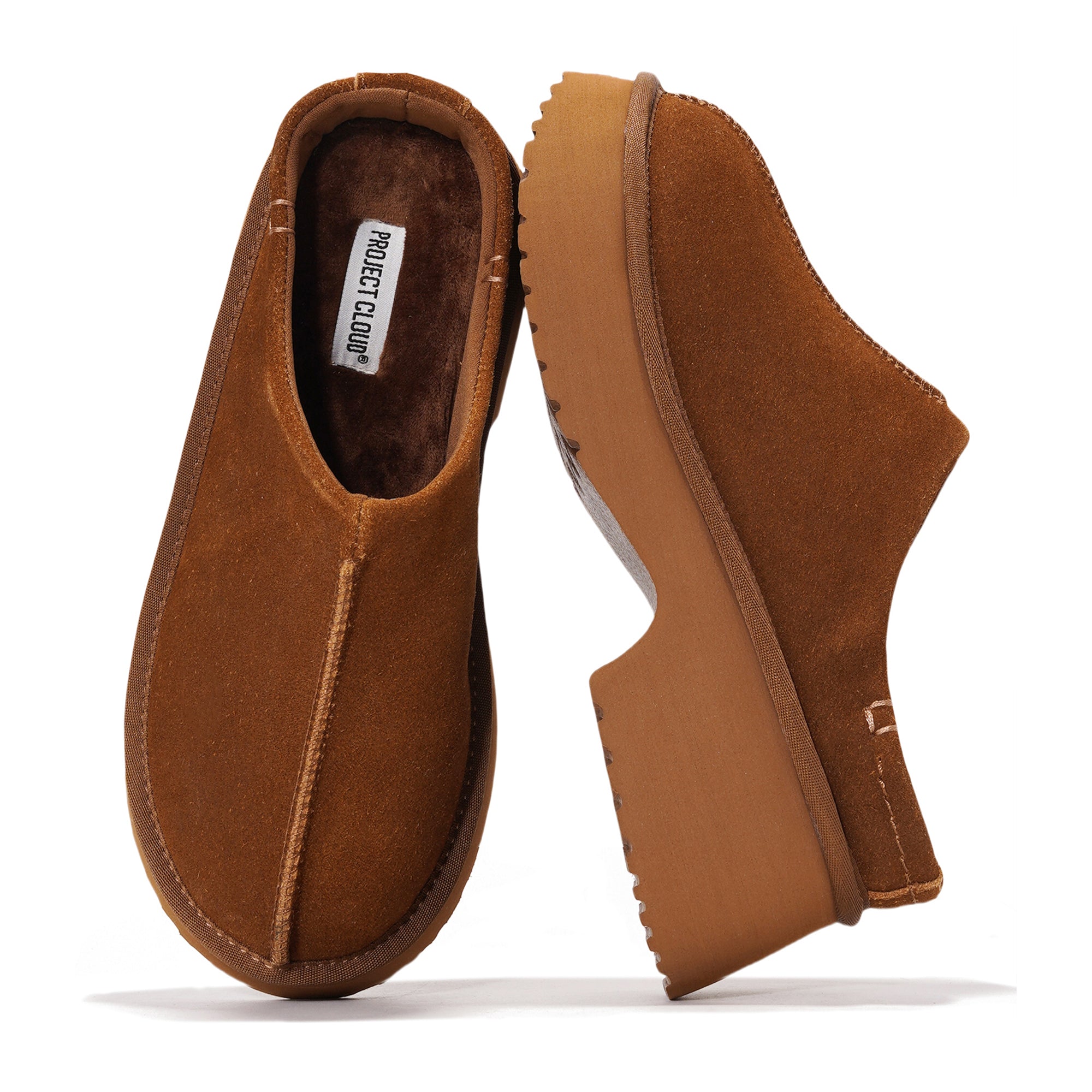 Project Cloud | "Johnna" Genuine Suede Slip-on Mules for Women | Memory Foam | Lightweight | Non-Slip