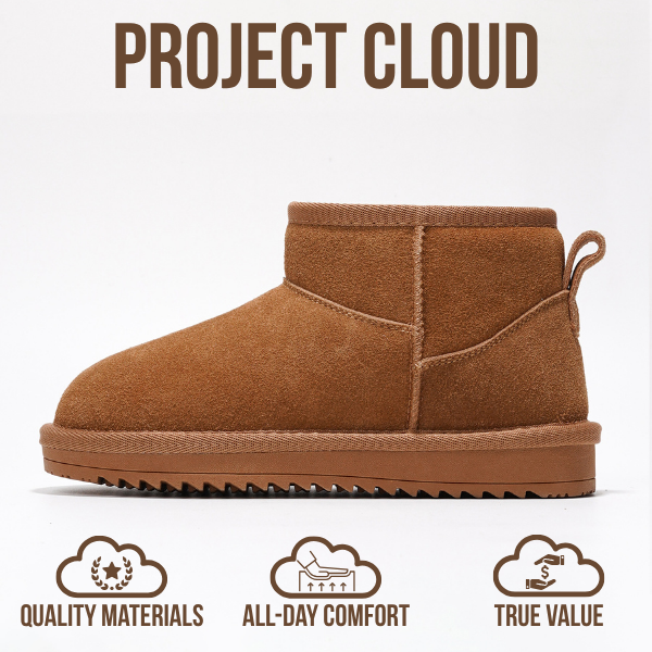Project Cloud | "Julia" Ankle Boots for Girls | Genuine Leather | Memory Foam | Lightweight | Non-Slip