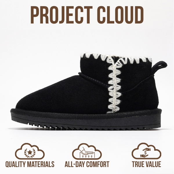 Project Cloud | "Karol Kids" Genuine Leather Girls Boots | Memory Foam | Lightweight | Non-Slip
