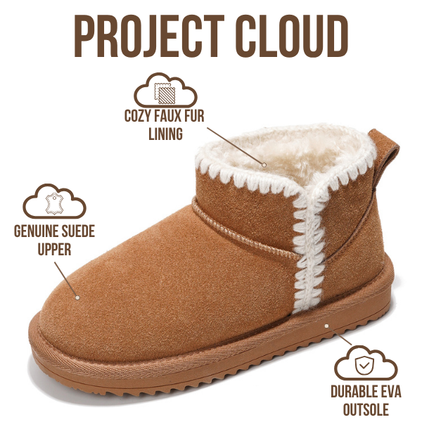 Project Cloud | "Karol Kids" Genuine Leather Girls Boots | Memory Foam | Lightweight | Non-Slip