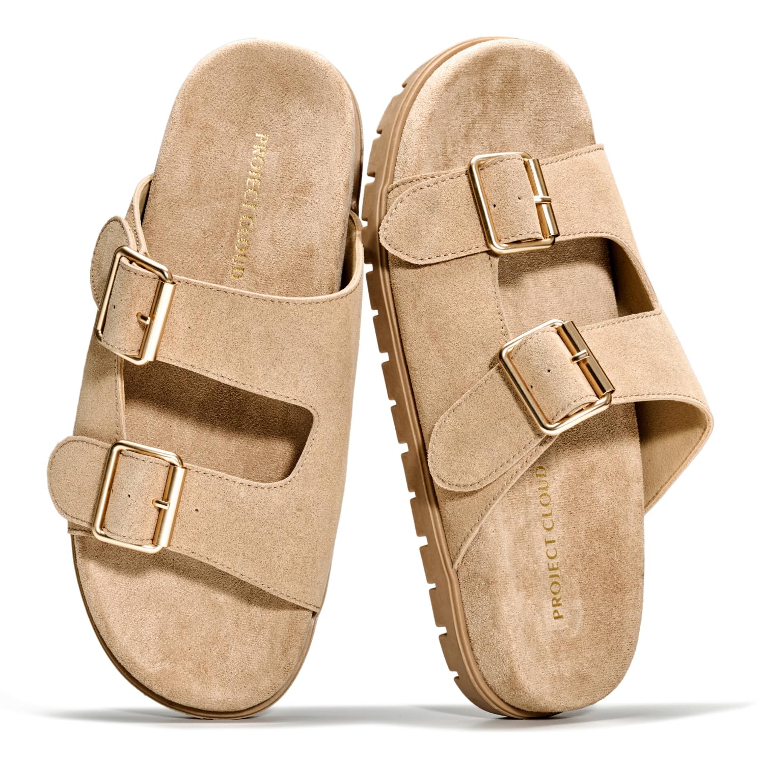 Genuine Leather Platform Sandals for Women | Plush & Soft Insole