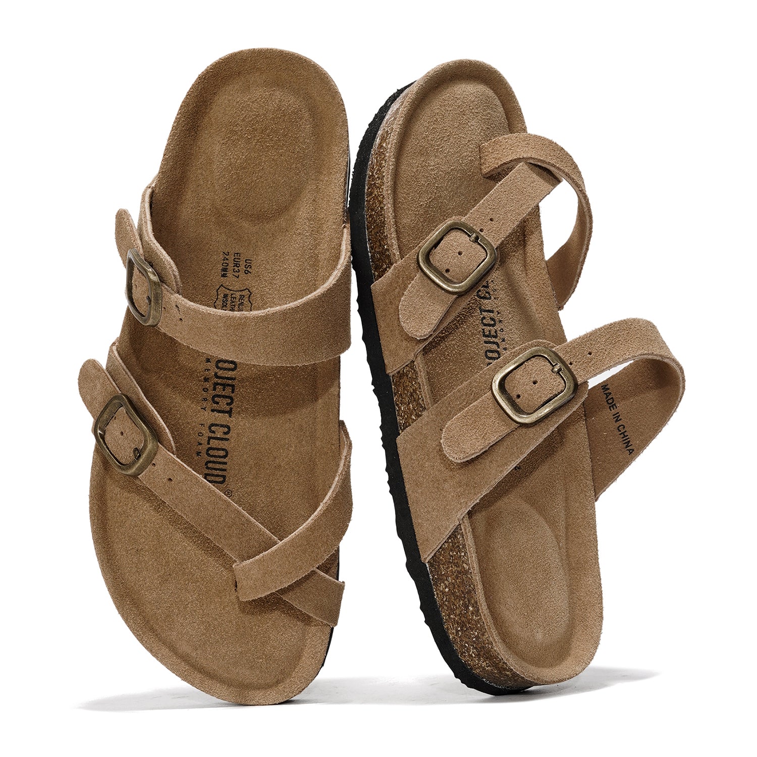 Project Cloud Women's | Genuine Leather Sandals | Memory Foam