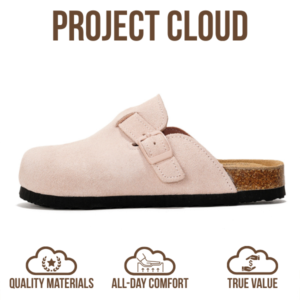 Project Cloud | "Little Benton" Clogs for kids | Genuine Leather | Memory Foam | Lightweight | Non-Slip