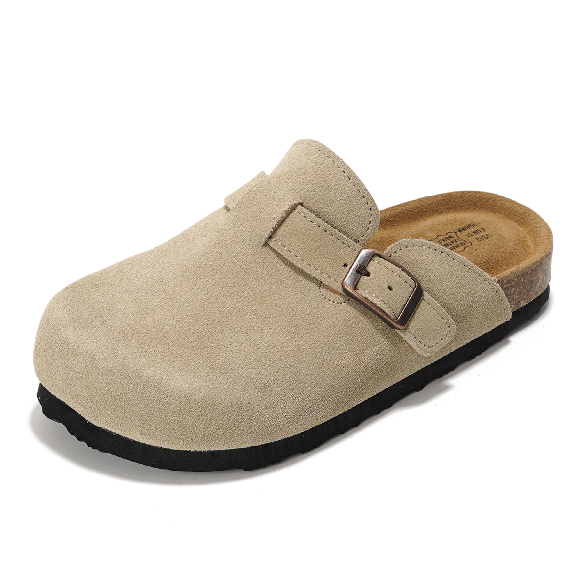 Project Cloud | "Little Benton" Clogs for kids | Genuine Leather | Memory Foam | Lightweight | Non-Slip