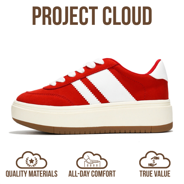 Project Cloud | "Little Nita" Platform Sneakers for Kids | Vegan Leather Upper | Memory Foam | Lightweight | Non-Slip