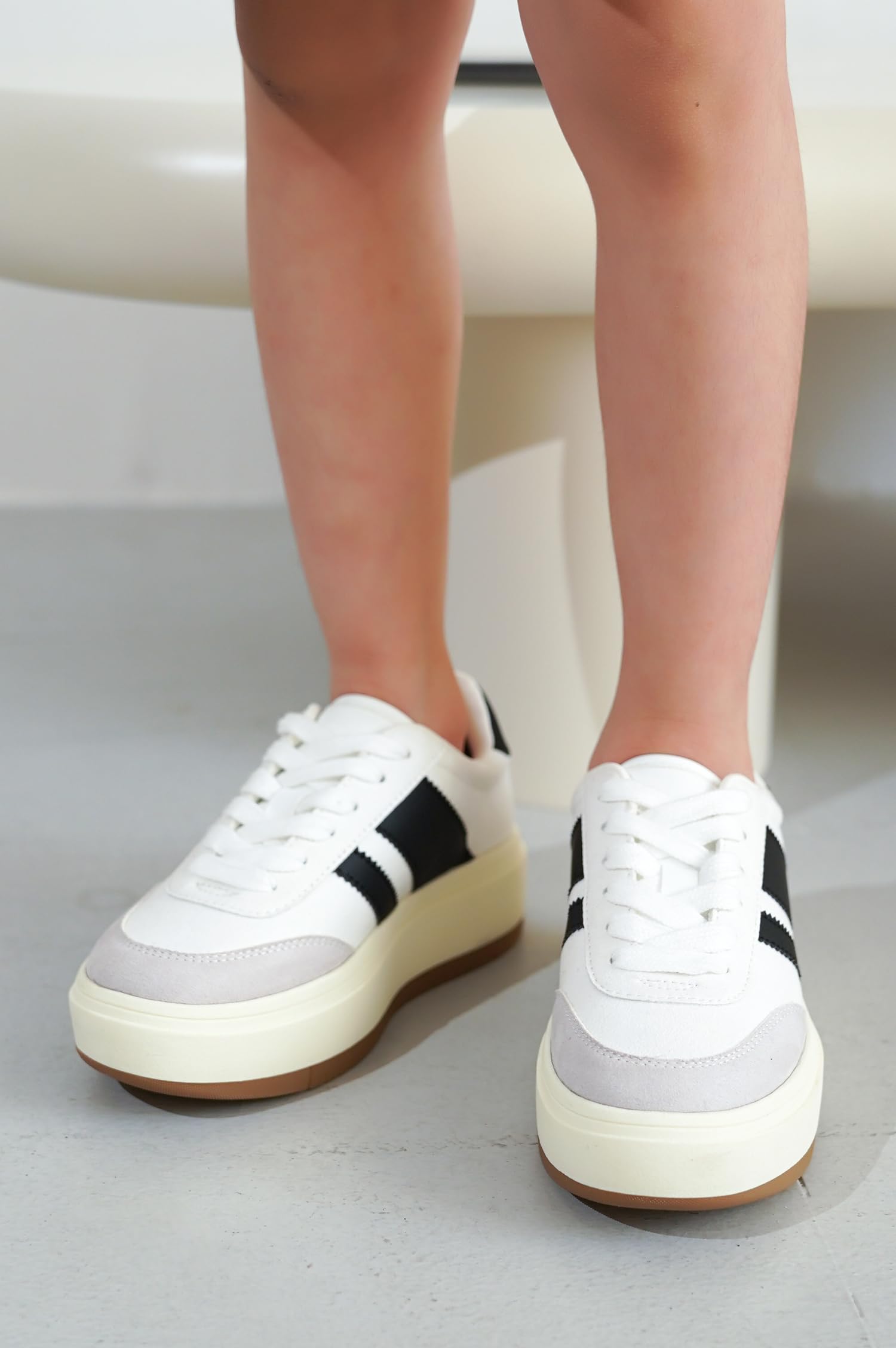 Project Cloud | "Little Nita" Platform Sneakers for Kids | Vegan Leather Upper | Memory Foam | Lightweight | Non-Slip