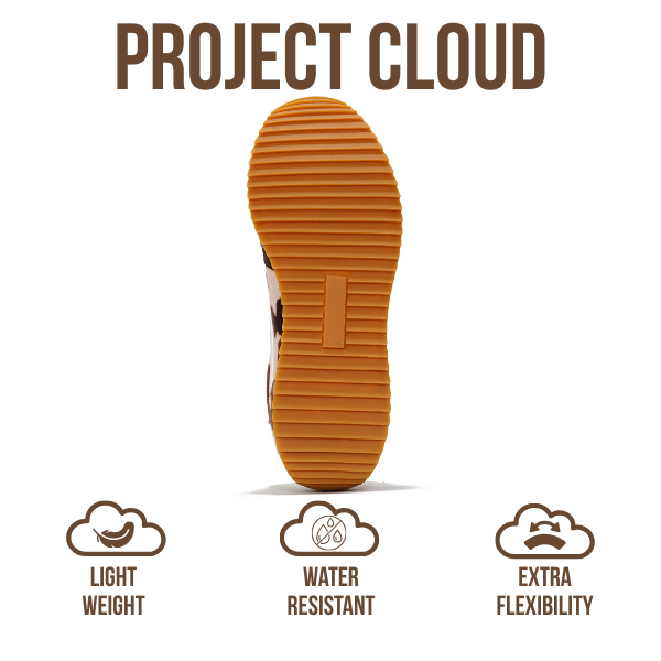 Project Cloud |"Madison" Fashion Sneakers for Women | ProjectPlush Memory Foam Technology | Anti-Slip