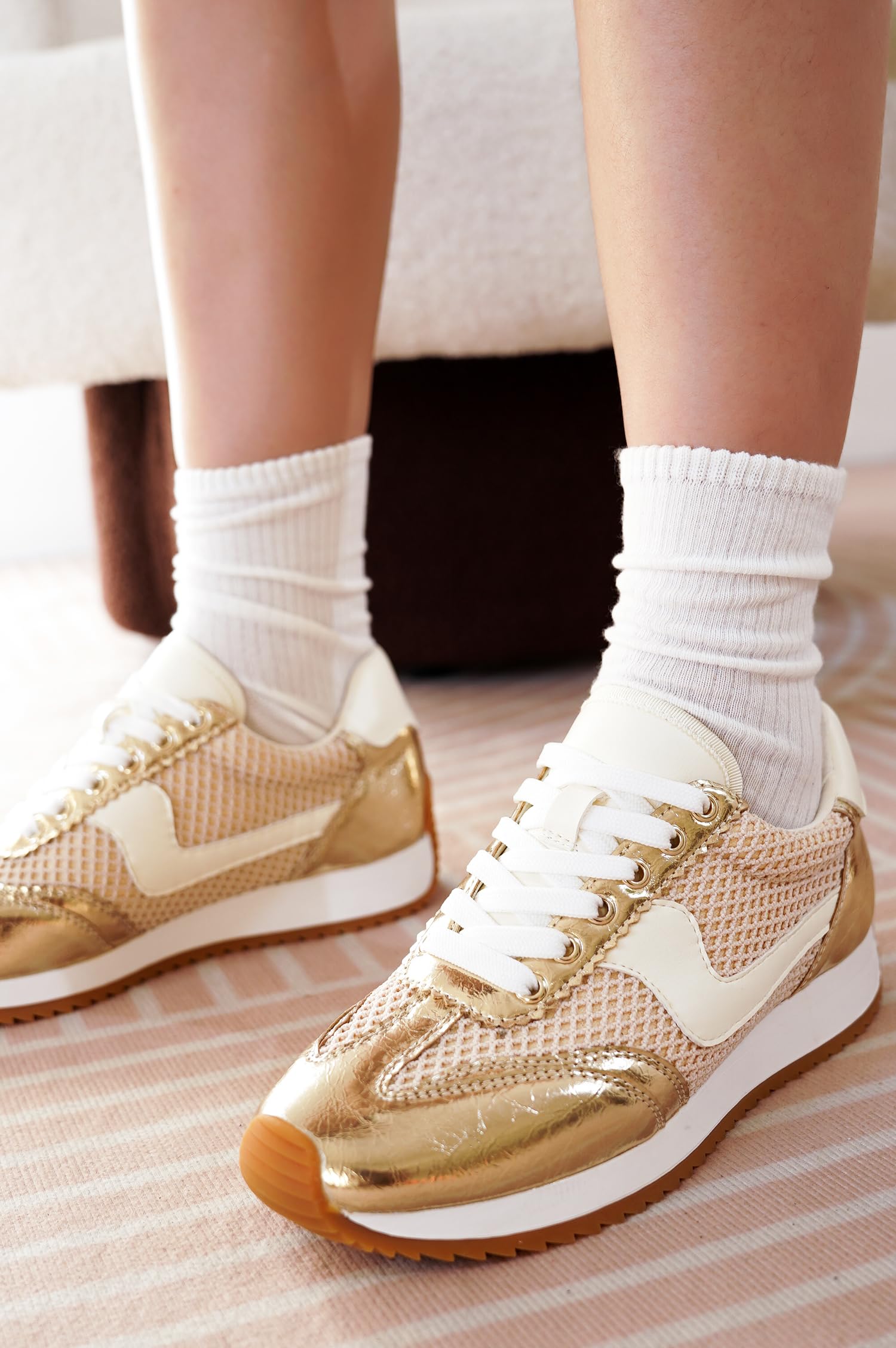 Project Cloud |"Madison" Fashion Sneakers for Women | ProjectPlush Memory Foam Technology | Anti-Slip