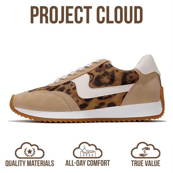 Project Cloud |"Madison" Fashion Sneakers for Women | ProjectPlush Memory Foam Technology | Anti-Slip