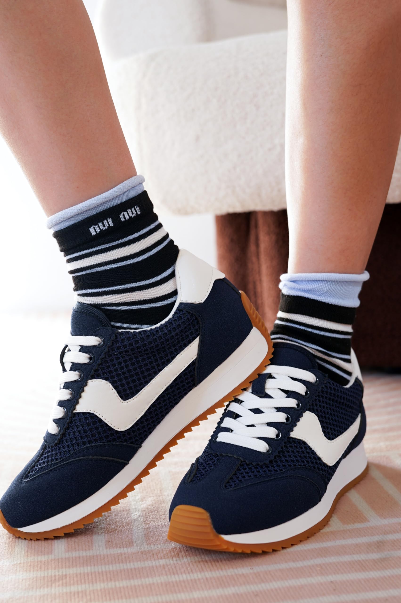 Project Cloud |"Madison" Fashion Sneakers for Women | ProjectPlush Memory Foam Technology | Anti-Slip