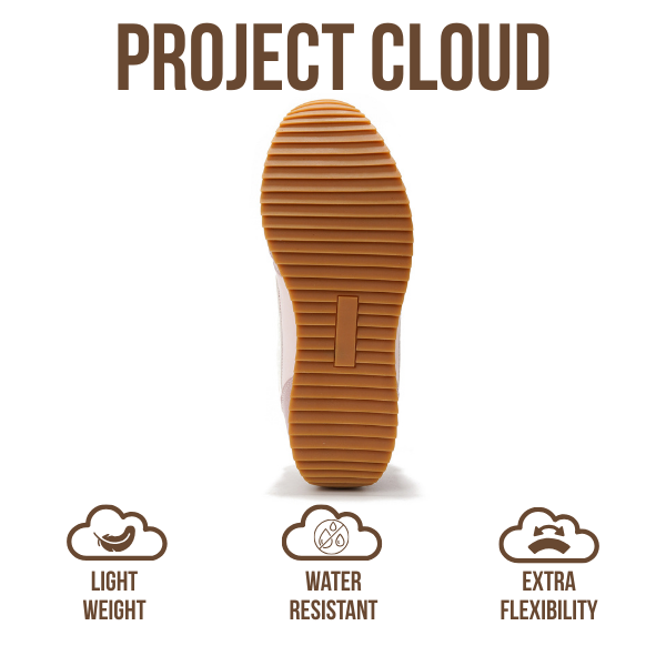 Project Cloud |"Madison" Fashion Sneakers for Women | ProjectPlush Memory Foam Technology | Anti-Slip