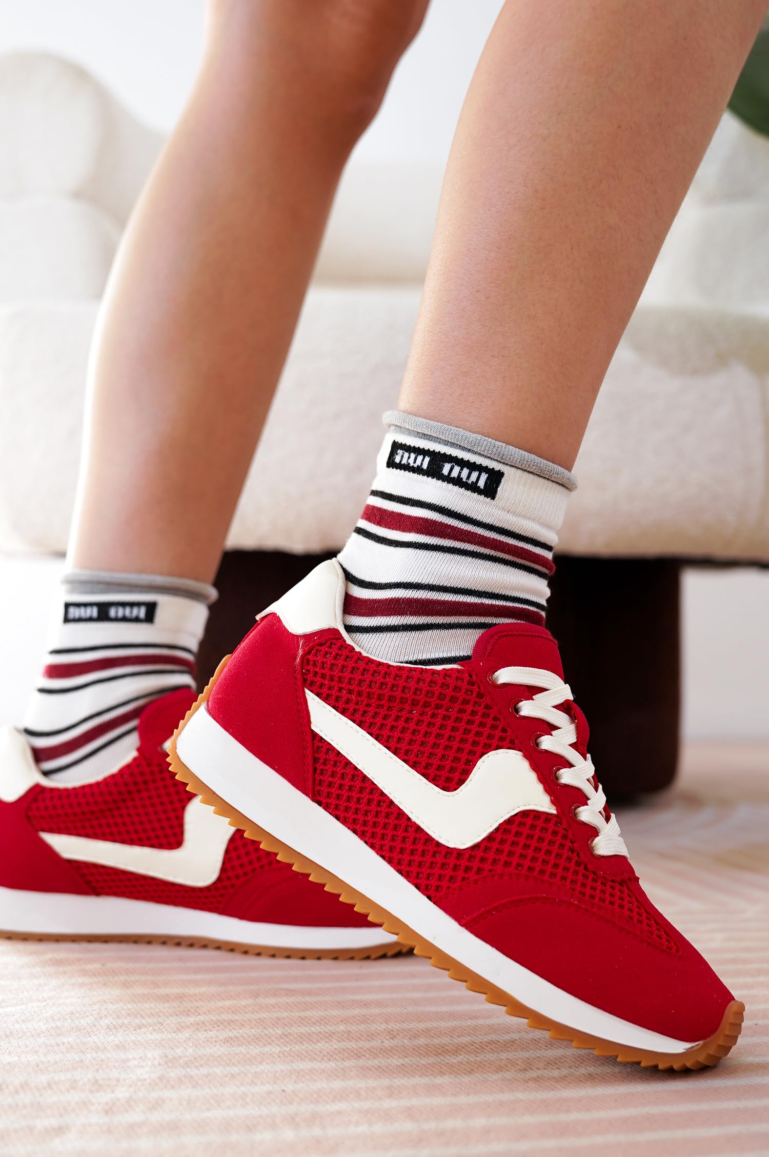 Project Cloud |"Madison" Fashion Sneakers for Women | ProjectPlush Memory Foam Technology | Anti-Slip