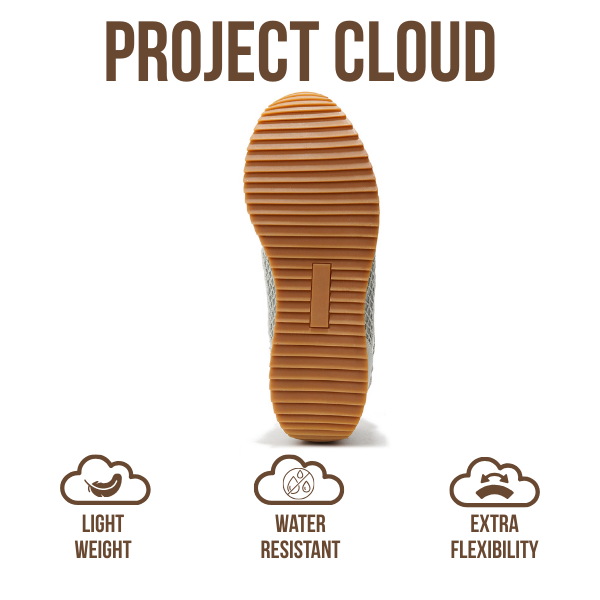 Project Cloud |"Madison" Fashion Sneakers for Women | ProjectPlush Memory Foam Technology | Anti-Slip
