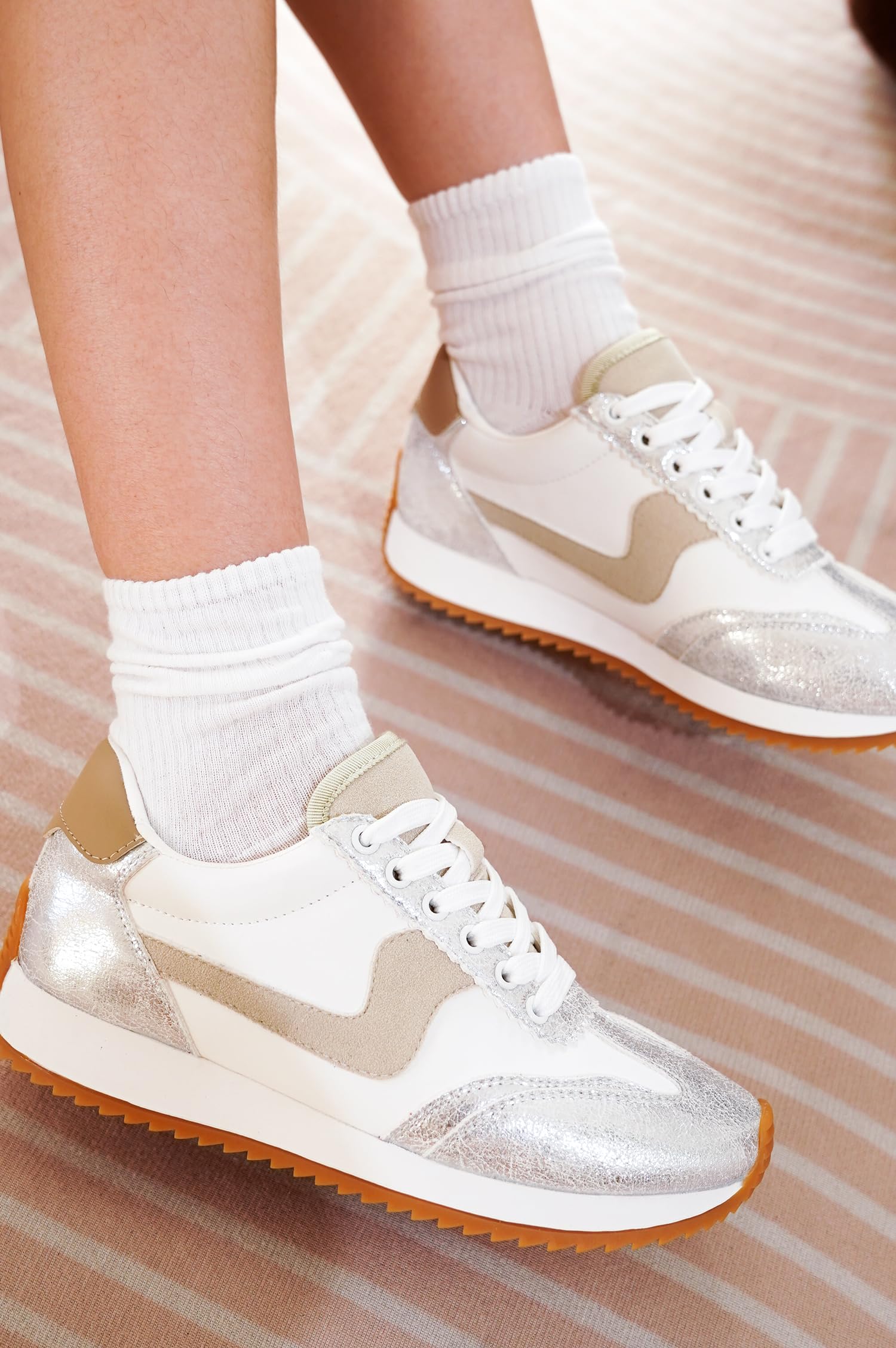 Project Cloud |"Madison" Fashion Sneakers for Women | ProjectPlush Memory Foam Technology | Anti-Slip