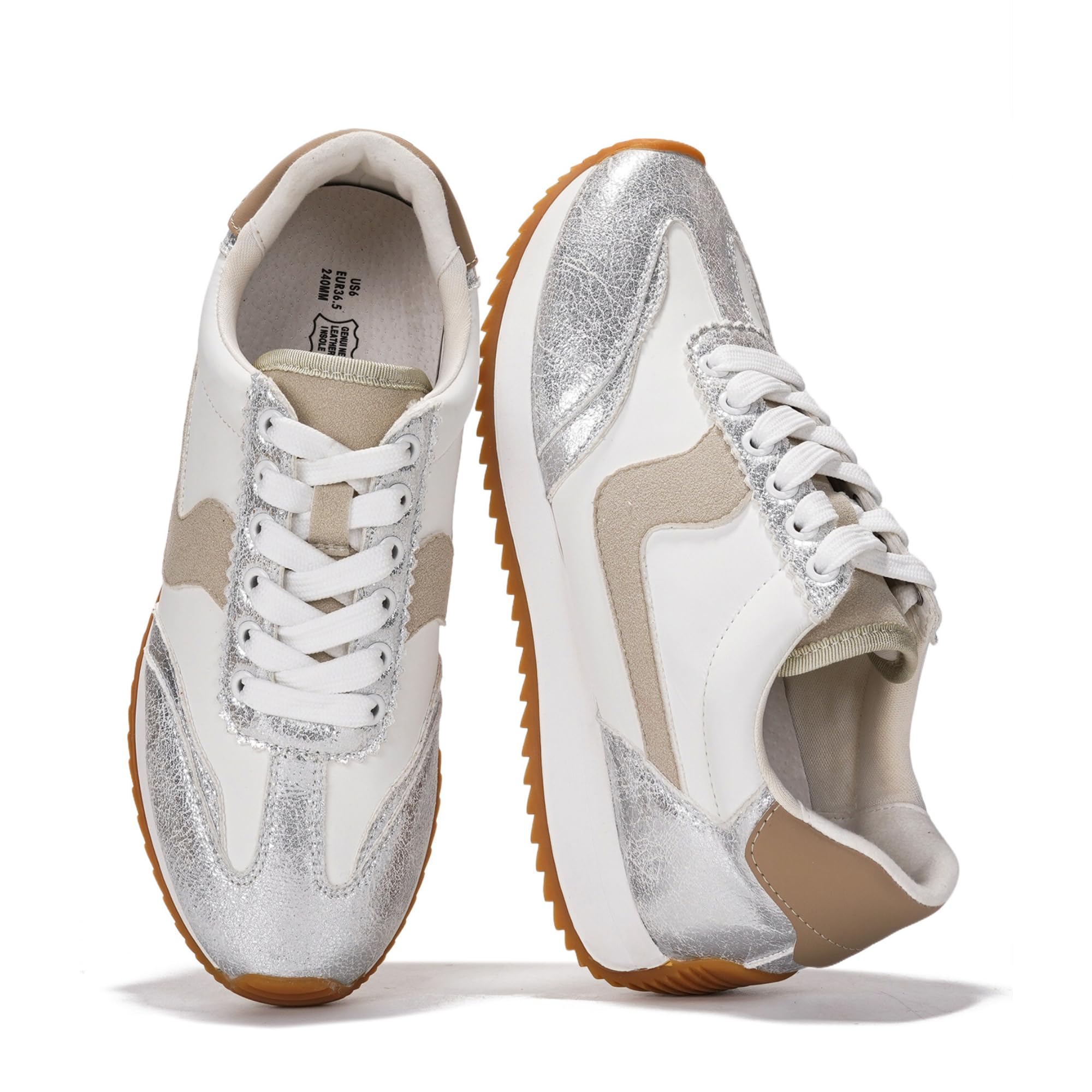 Project Cloud |"Madison" Fashion Sneakers for Women | ProjectPlush Memory Foam Technology | Anti-Slip