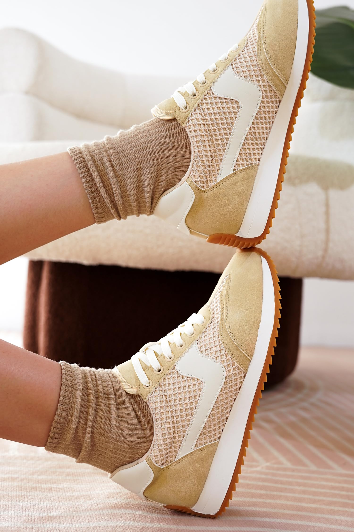 Project Cloud |"Madison" Fashion Sneakers for Women | ProjectPlush Memory Foam Technology | Anti-Slip