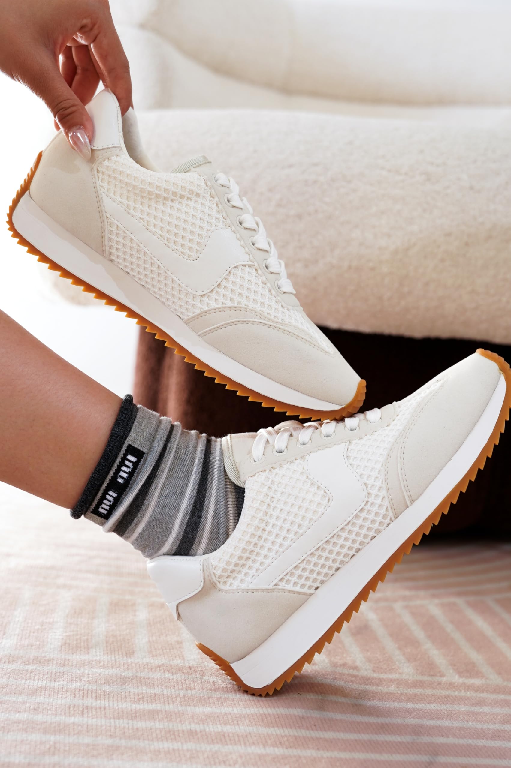 Project Cloud |"Madison" Fashion Sneakers for Women | ProjectPlush Memory Foam Technology | Anti-Slip