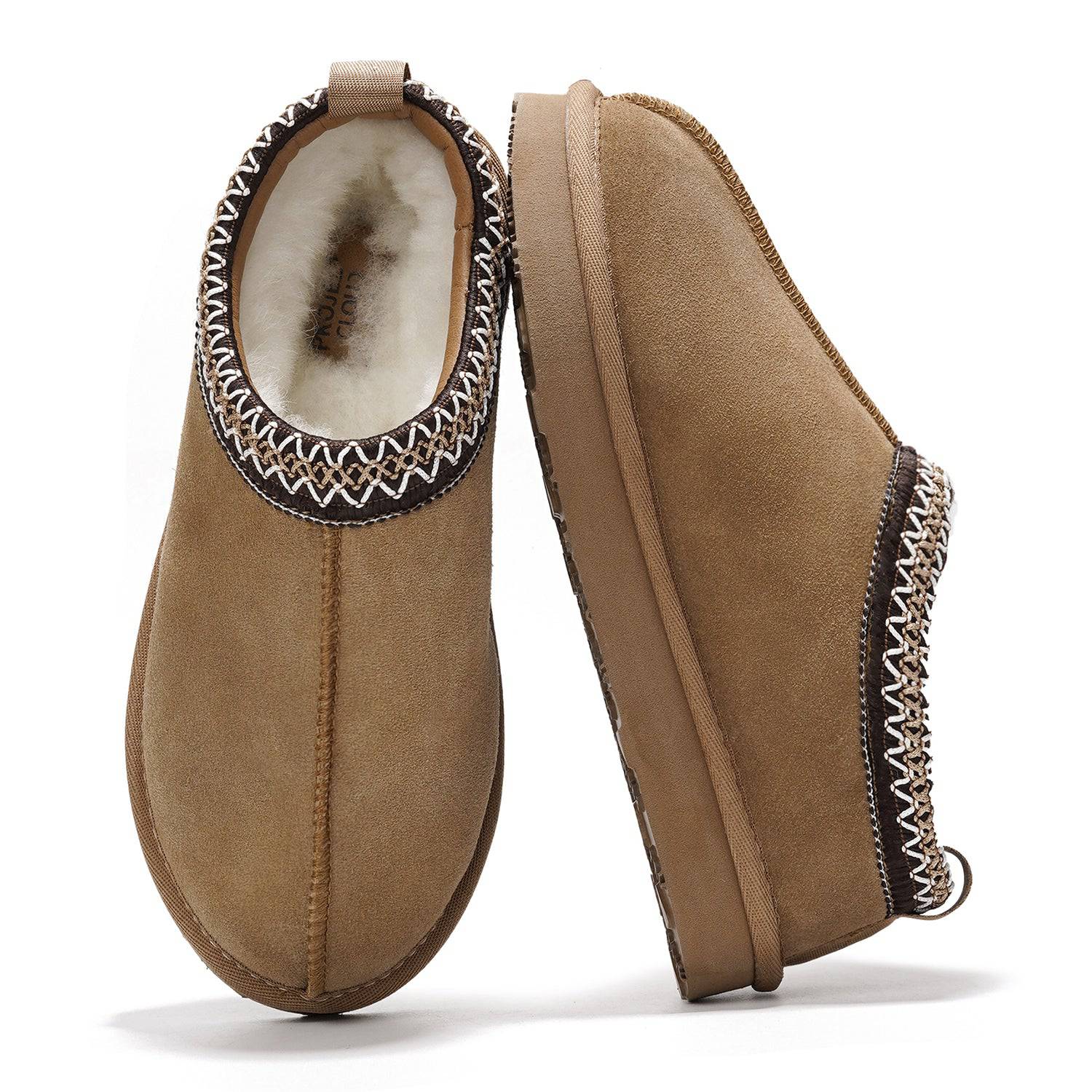 [新品］ SLIPPER ブラウン Project Cloud Women's | Genuine Australian Shearling Slippers