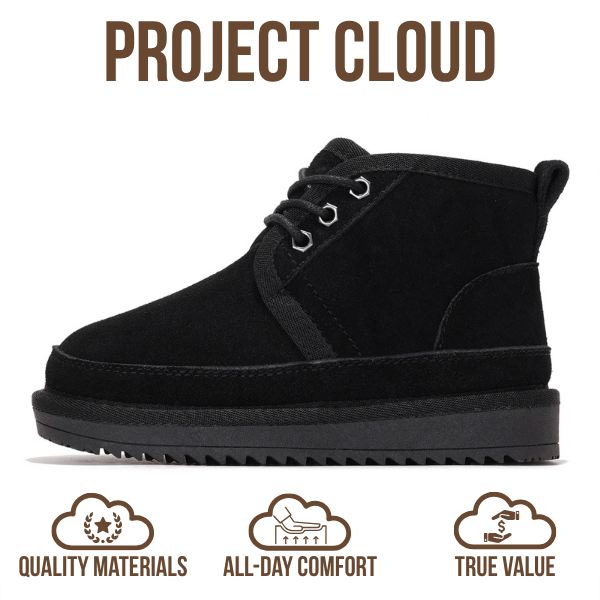 Project Cloud | "Nevada" Fur-Lined Ankle Boots for Kids | Lightweight | Water Resistant | Non-Slip