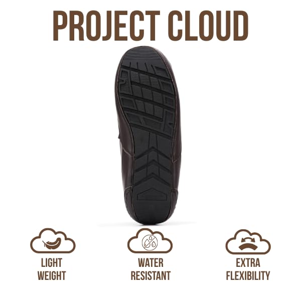 Project Cloud | "Oswin" Genuine Suede Mens Slippers - Loafers | Memory Foam | Lightweight | Non-Slip