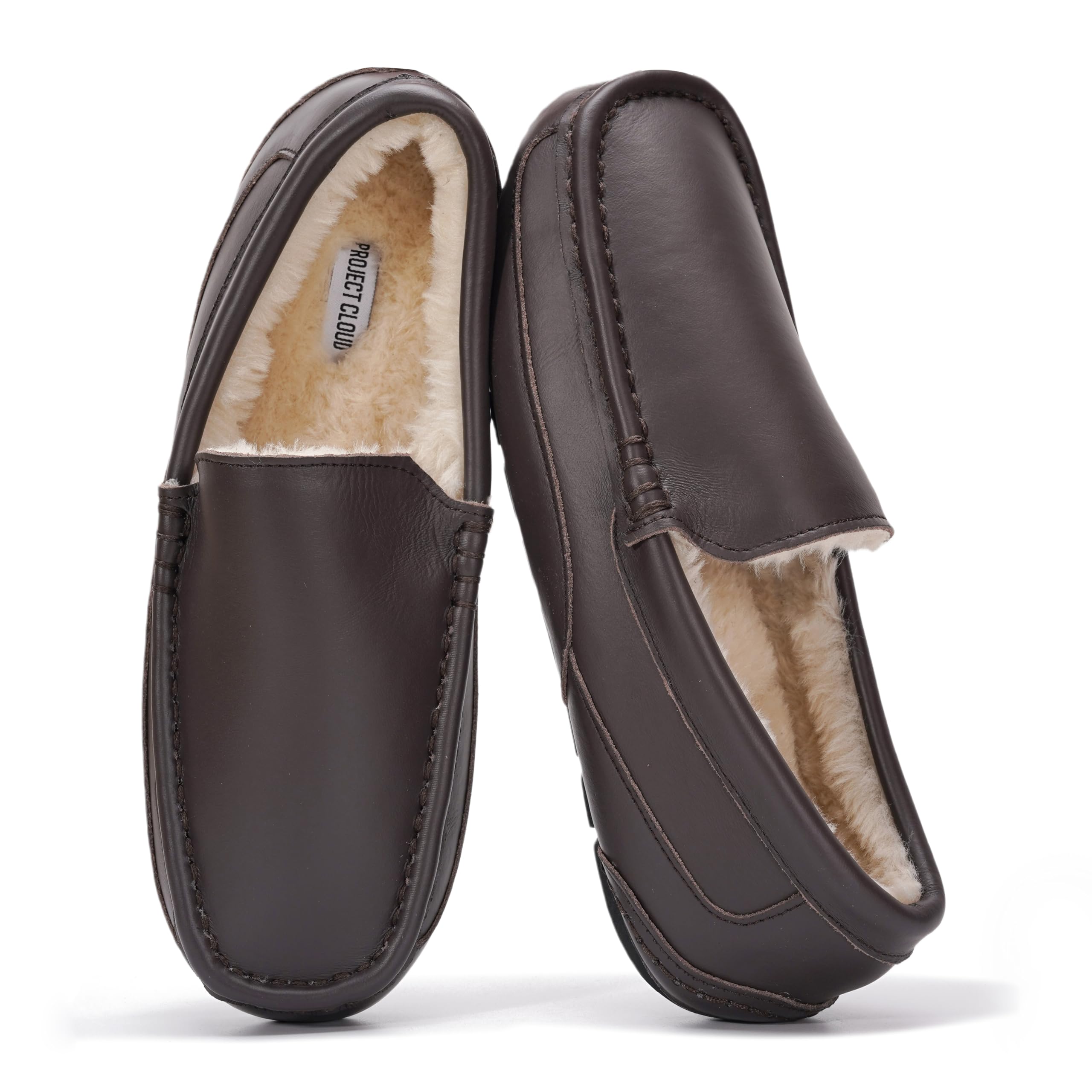 Project Cloud | "Oswin" Genuine Suede Mens Slippers - Loafers | Memory Foam | Lightweight | Non-Slip